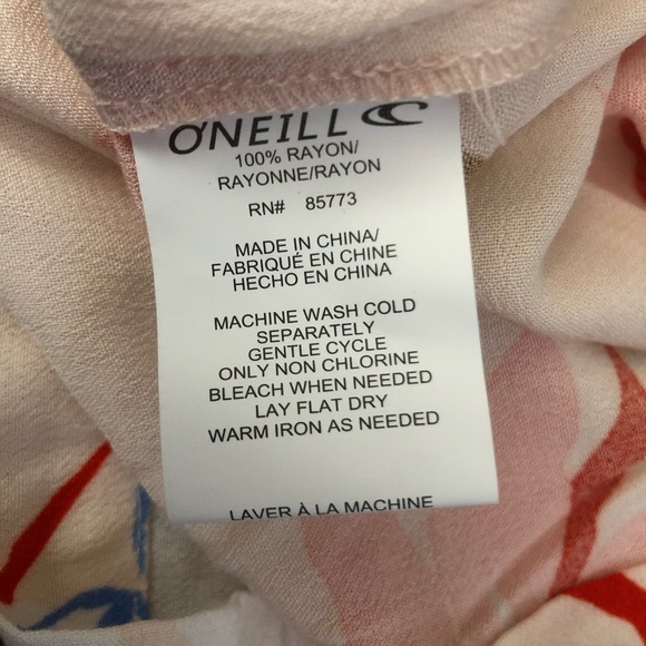 O’Neill Phan Floral Dress Vanilla Cream - Picture 6 of 7